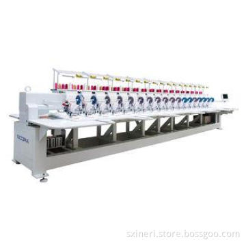 clothes / shoe Flat Bed Multi-Head computer Embroidery Mach